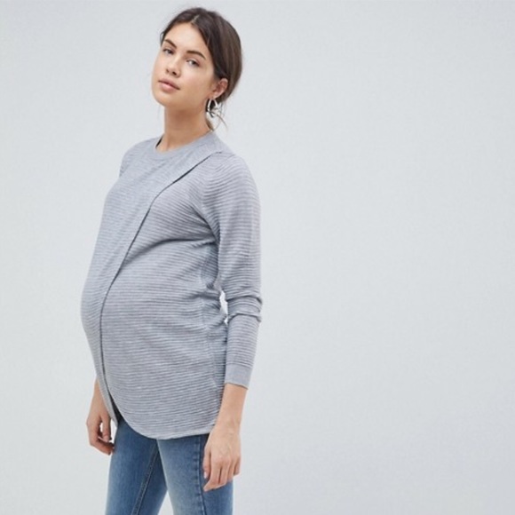 maternity wrap sweater